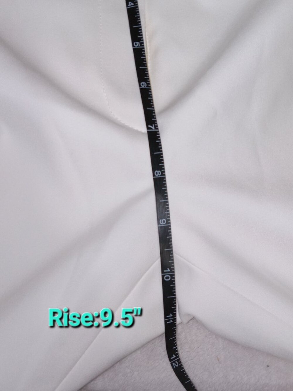 Antonio Melani White Flare Wide Leg Dress Pants Womens 8 High Rise Tailored 33" - Picture 10 of 10